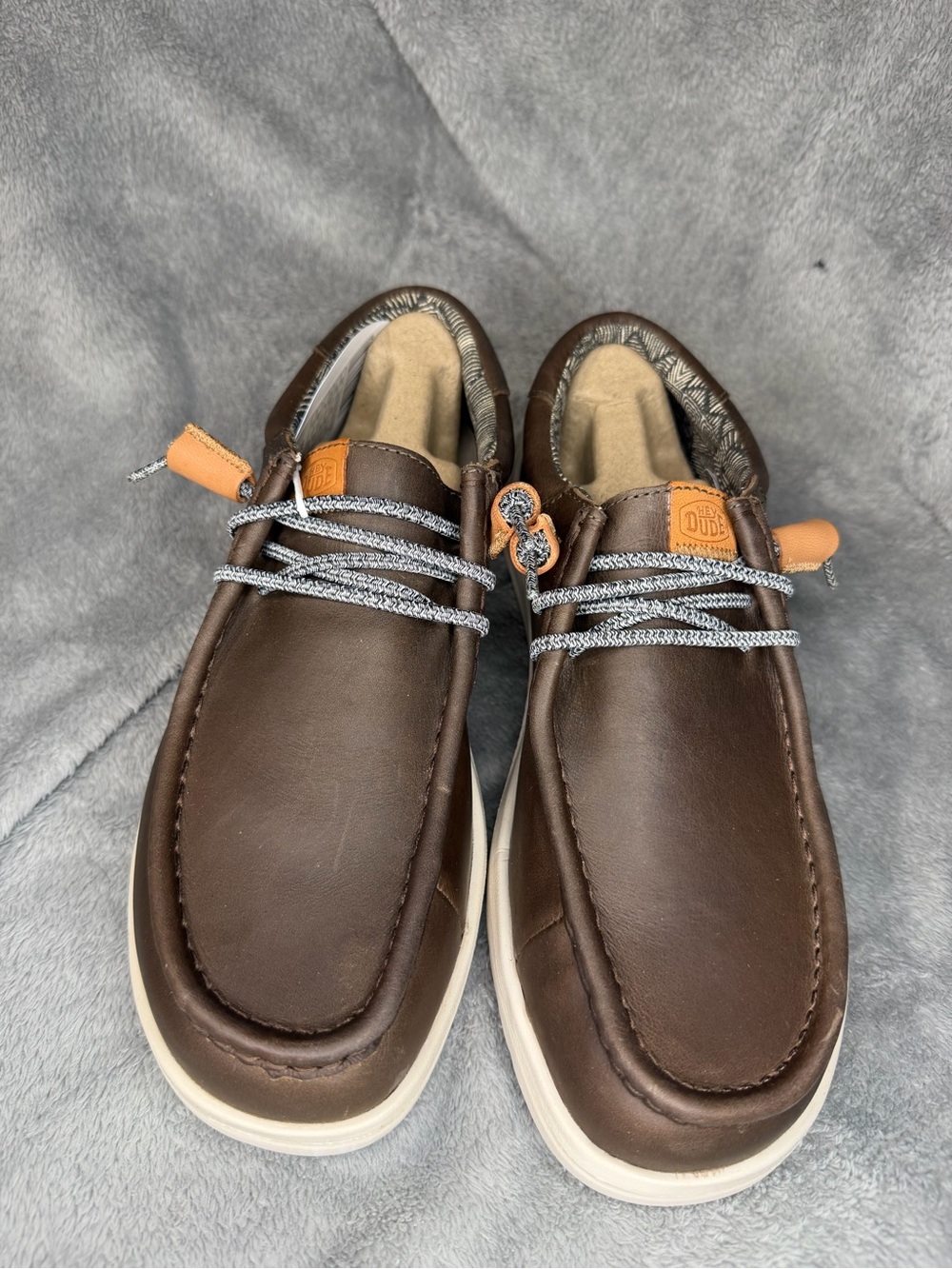 Hey Dude Wally Grip Craft Leather Brown